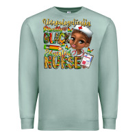 Seafoam unapologetically pretty black educated nurse Premium Sweatshirt - CowhideDigitalArt
