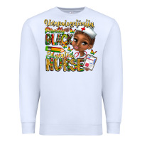 White unapologetically pretty black educated nurse Premium Sweatshirt - CowhideDigitalArt
