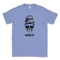 Colony Blue Black Glitter Cowhide Patterned Mom Skull Classic Tee - Bettercallsaul