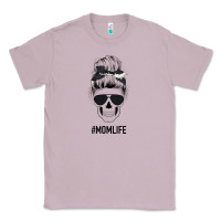 Lilac Black Glitter Cowhide Patterned Mom Skull Classic Tee - Bettercallsaul