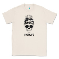 Natural Black Glitter Cowhide Patterned Mom Skull Classic Tee - Bettercallsaul