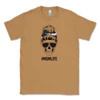 Black Glitter Cowhide Patterned Mom Skull Classic Tee | Teevron