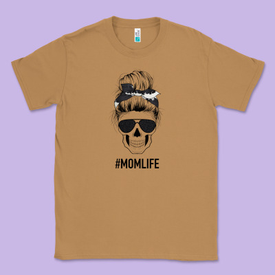 Black Glitter Cowhide Patterned Mom Skull Classic Tee Designed By Bettercallsaul
