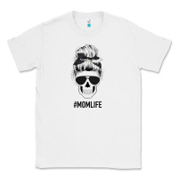 White Black Glitter Cowhide Patterned Mom Skull Classic Tee - Bettercallsaul
