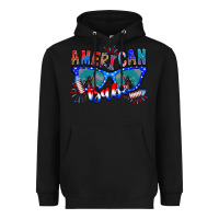 Black American babe Heavyweight Hoodie - CowhideDigitalArt