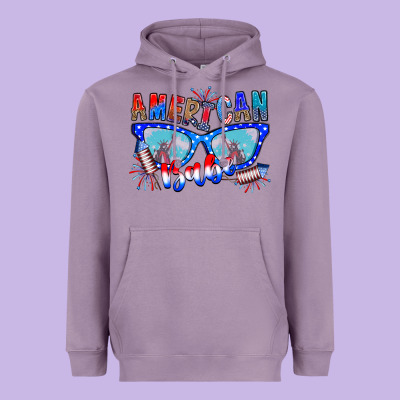 American Babe Heavyweight Hoodie Designed By Cowhidedigitalart