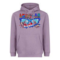 Lavender American babe Heavyweight Hoodie - CowhideDigitalArt