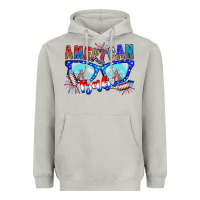 Moon Dust American babe Heavyweight Hoodie - CowhideDigitalArt
