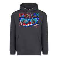 Smoke American babe Heavyweight Hoodie - CowhideDigitalArt