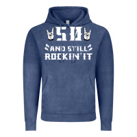 Vintage Denim 50 birthday rock whitw Vintage Hoodie - Bettercallsaul