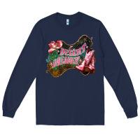 Navy Desert dreamer Cowgirl boots hat Long Sleeve Tee - HowdyJamesFarm