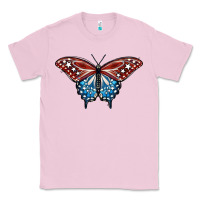 Bubblegum Pink Patriotic American Butterfly Classic Tee - LillyAllenDesigns