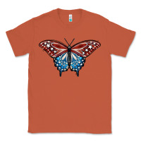 Copper Patriotic American Butterfly Classic Tee - LillyAllenDesigns