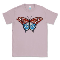 Lilac Patriotic American Butterfly Classic Tee - LillyAllenDesigns