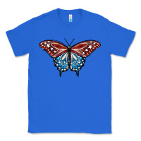 True Royal Patriotic American Butterfly Classic Tee - LillyAllenDesigns