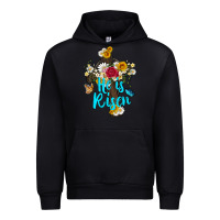 Black he is rısen with cross and butterfly Urban Hoodie - Artiststas