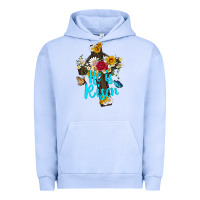 Pigment Grape Ice he is rısen with cross and butterfly Urban Hoodie - Artiststas