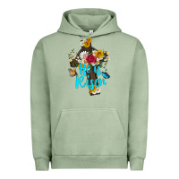 Pigment Oil Green he is rısen with cross and butterfly Urban Hoodie - Artiststas