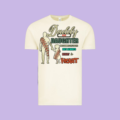 Daddy And Daughter Not Always Eye To Eye But Always Heart To Heart Vintage Tee Designed By Bettercallsaul