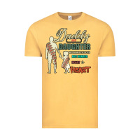 Vintage Mustard Daddy And Daughter Not Always Eye To Eye But Always Heart To Heart Vintage Tee - Bettercallsaul