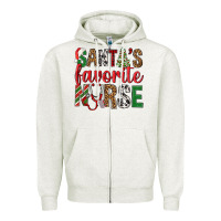Santa's Favorite Nurse Zipper Hoodie | Teevron