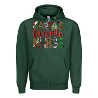 Sports Green Santa's Favorite Nurse Zipper Hoodie - BundleAndBundleShop