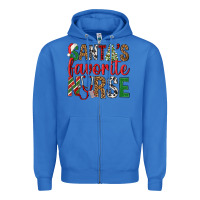 True Royal Santa's Favorite Nurse Zipper Hoodie - BundleAndBundleShop