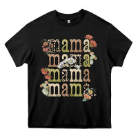 Black mama mama mama mama western flower Heavy Core Tee - NancyCooperArtShop