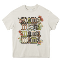 Cream mama mama mama mama western flower Heavy Core Tee - NancyCooperArtShop