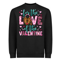 Black for the love of the valentine Heavyweight Sweatshirt - OliviaCreatesArt