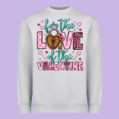 For The Love Of The Valentine Heavyweight Sweatshirt Designed By Oliviacreatesart