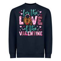 Navy for the love of the valentine Heavyweight Sweatshirt - OliviaCreatesArt