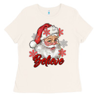 Bone santa believe Ladies Tee - RanaPortraitStore