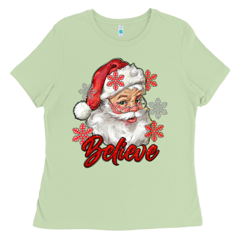 Santa Believe Ladies Tee by RanaPortraitStore | Teevron