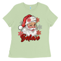 Matcha santa believe Ladies Tee - RanaPortraitStore