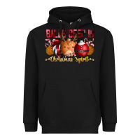 Black balls deep in christmas spirit Heavyweight Hoodie - CowhideDigitalArt