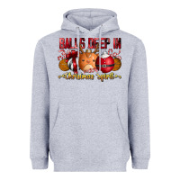 Heather Grey balls deep in christmas spirit Heavyweight Hoodie - CowhideDigitalArt