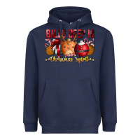 Navy balls deep in christmas spirit Heavyweight Hoodie - CowhideDigitalArt