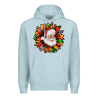 Blue Mist santa claus with sunflower christmas bbs Premium Hoodie - BundleAndBundleShop