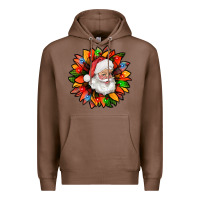 Chestnut santa claus with sunflower christmas bbs Premium Hoodie - BundleAndBundleShop
