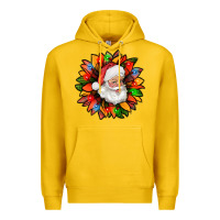 Lemon santa claus with sunflower christmas bbs Premium Hoodie - BundleAndBundleShop