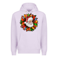 Lilac santa claus with sunflower christmas bbs Premium Hoodie - BundleAndBundleShop