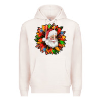 Pale Pink santa claus with sunflower christmas bbs Premium Hoodie - BundleAndBundleShop