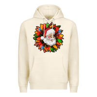 Santa Claus With Sunflower Christmas Bbs Premium Hoodie | Teevron