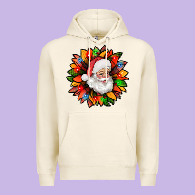 Santa Claus With Sunflower Christmas Bbs Premium Hoodie Designed By Bundleandbundleshop