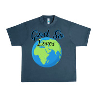 Midnight Navy God So Loves Urban Heavy Tee - Bettercallsaul