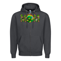 Smoke Western Mom With Shamrocks Zipper Hoodie - BundleAndBundleShop