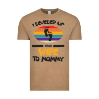 Vintage Coffee I Leveled Up From Wife To Mommy Vintage Tee - Bettercallsaul