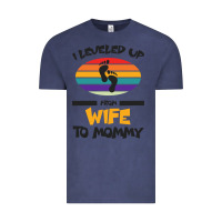 Vintage Denim I Leveled Up From Wife To Mommy Vintage Tee - Bettercallsaul