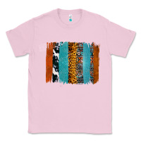 Bubblegum Pink Western Leopard Glitter Aztec Cowhide Pattern Brushstroke Classic Tee - Bettercallsaul